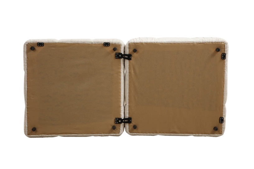 Pufs Hanah Home Bubble Bouclette, krēmkrāsa, 95 cm x 95 cm x 45 cm