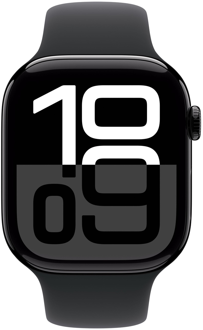 Viedais pulkstenis Apple Watch Series 10 GPS + Cellular Aluminium Case Black Sport Band S/M, jet black