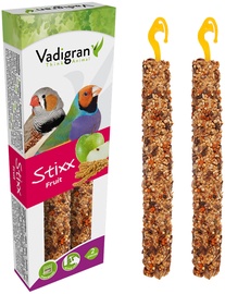 Pulgake Vadigran Stixx Tropical Finches Fruit 2pcs 14469, troopilistele papagoidele, 0.085 kg