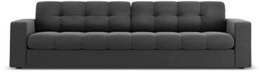 Dīvāns Micadoni Home Justin Velvet 4 Seats, pelēka, 227 x 90 cm x 72 cm
