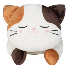 Pliušinis žaislas Fancy Katinas Keksas, rudas/baltas, 50 cm
