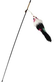 Игрушка на палочке для кошек Karlie Flamingo Fishing Rod 521557, многоцветный, 45.5 см