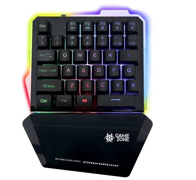 Клавиатура Tracer Gamezone Brawler RGB EN, черный