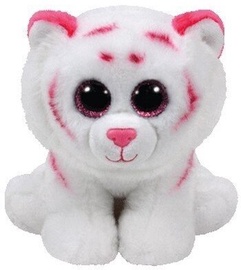 Mīkstā rotaļlieta TY Beanie Babies White tiger Tabor, balta/rozā, 15 cm