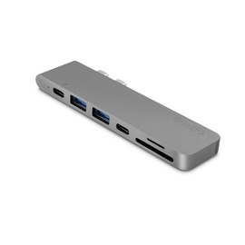 Adapter Epico TYPE-C HUB PRO, Micro SD/SD Card Reader/Thunderbolt 3/2 x USB 3.0/USB-C, hall
