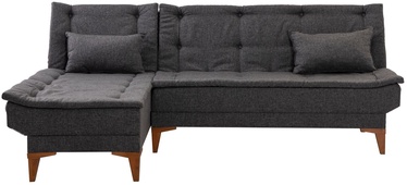 Stūra dīvāns Hanah Home Santo, antracīta, kreisais, 186 x 225 cm x 86 cm