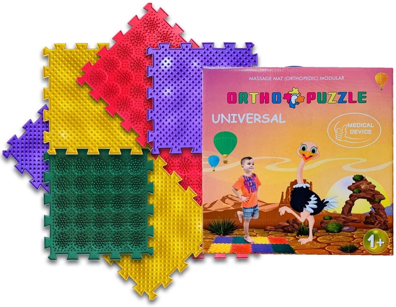 Puzle - paklājs Ortho Puzzle Universal, 102 cm x 52 cm, 8 gab.