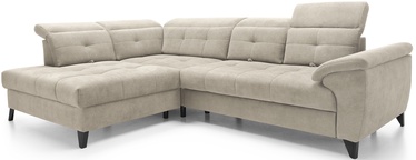 Kampinė sofa Inferne Aura 18, smėlio, kairinė, 297 x 210 cm x 107 cm