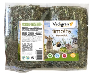 Sausa pārtika Vadigran Timothy Block Hay, grauzējiem, 0.8 kg, 2 gab.