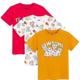 Marškinėliai, vaikams Cool Club Paw Patrol LCB2810856-00, balta/raudona/geltona, 110 cm, 3 vnt.