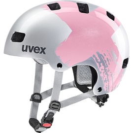 Шлемы велосипедиста детские Uvex Kid 3, серебристый/розовый, 51-55 см