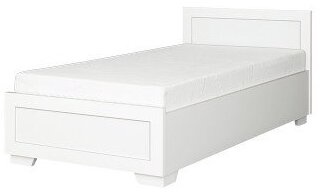 Кровать Bodzio Majorka MA90-BM, 90 x 200 cm, белый, с решеткой