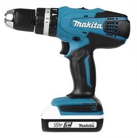 Ударная дрель с батареей Makita HP457DWE, 18 В, 1.1 Ah