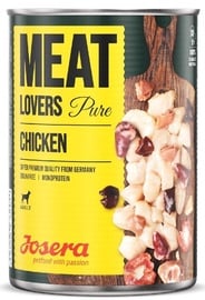 Mitrā barība (konservi) suņiem Josera Meat Lovers Pure Chicken, vistas gaļa, 0.8 kg
