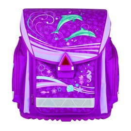 Школьный рюкзак Tiger Purple Dolphin, розовый, 32 см x 23 см x 38 см