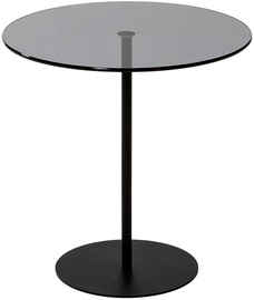 Kafijas galdiņš Kalune Design Chill-Out, melna/tumši pelēka, 50 cm x 50 cm x 50 cm