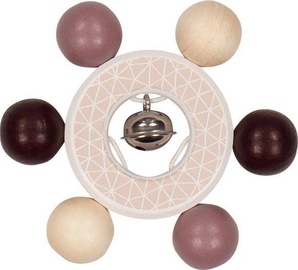 Погремушка Goki Teether With A Bell, коричневый/бежевый