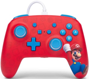 Игровой контроллер PowerA Enhanced Woo-hoo! Mario Wired Controller for Nintendo Switch, синий/красный