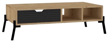 Kafijas galdiņš Kalune Design Serpa, ozola/antracīta, 100 cm x 50 cm x 28.2 cm