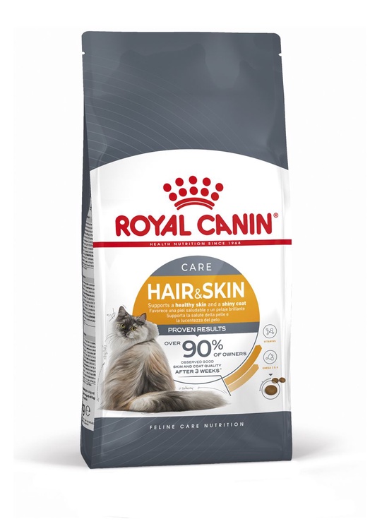 Kuiv kassitoit Royal Canin Care Hair & Skin, kanaliha, 0.4 kg