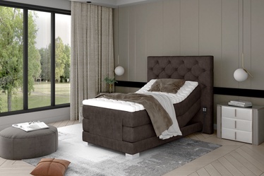 Кровать Clover Dora 28, 90 x 200 cm, темно коричневый, с матрасом
