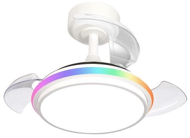 Laeventilaator koos lambiga CristalRecord Antila Mini XS RGB, 40 W