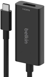 Adapteris Belkin USB Type C Male, HDMI Type A Female, juoda