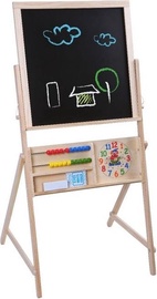 Zīmēšanas tāfele Gerardo's Toys Drawing Board Double Sided 10719242, 110 cm, brūna/balta/melna