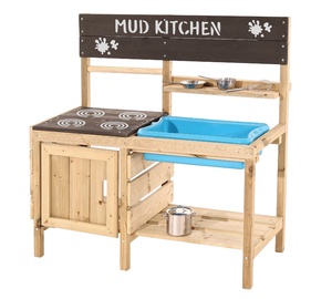 Vaikiška virtuvėlė 4IQ Mud Kitchen, ruda