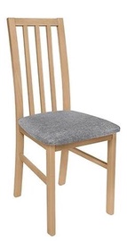 Valgomojo kėdė Ramen D09-TXK_RAMEN-TX099-1-INARI_91_GREY, matinė, pilka/ąžuolo/šviesiai pilka, 52 cm x 44 cm x 95 cm