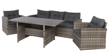 Комплект уличной мебели OTE San Marino, серый/коричневый, 5 места