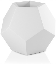 Puķu pods Monumo Alma Light, polietilēns, 29 cm x 40 cm, balta