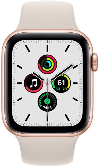 Умные часы Apple Watch SE GPS + Cellular 44mm, золотой