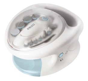 Elektrinis manikiūro ir pedikiūro rinkinys Homedics Pro Manicure Set, balta