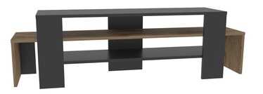 TV-laud Kalune Design Lenora, tamm/must, 35 cm x 150 cm x 45 cm