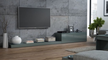 TV galds Halmar Life, pelēka, 420 mm x 3000 mm x 350 mm