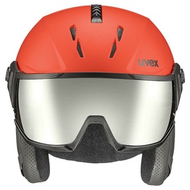 Лыжный шлем Uvex Instinct Visor, красный, 60-62 см