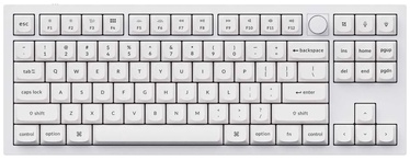 Клавиатура Keychron Q3 Shell White Hot-Swap Gateron G Pro Brown EN, белый