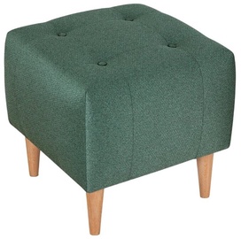 Pufs Hanah Home Tomp 209FLF1227, zaļa, 43 cm x 43 cm x 43 cm