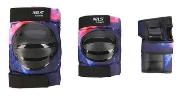 Kūno dalių apsaugos priemonė Nils Extreme H734, S, juoda/rožinė/violetinė