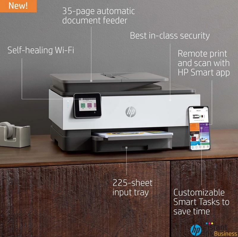 Daudzfunkciju printeris HP Officejet Pro 8024, tintes, krāsains