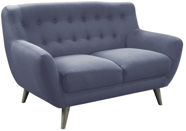 Dīvāns Home4you Rihanna 2, zila, 140 x 84 cm x 87 cm
