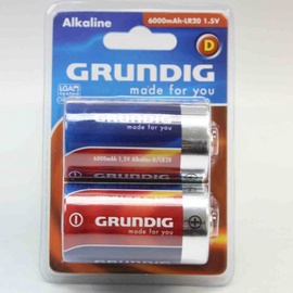 Baterijas Grundig, LR20, 2 gab.