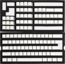 Чехол на клавиатуру Ducky PBT Double-Shot Keycap Set Pudding 108 pcs, белый