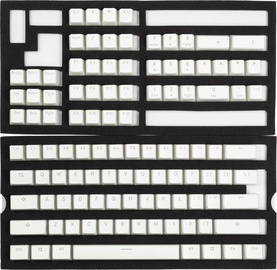 Klaviatūros dangtelis Ducky PBT Double-Shot Keycap Set Pudding 108 pcs, balta