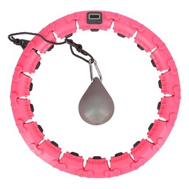 Hula hoop vingrošanas riņķi FH03, 280 mm, 0.32 kg, rozā