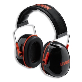 Защитные наушники Uvex K3 10340244, черный/красный
