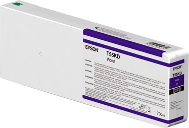 Printera kasetne Epson C13T55KD00 Singlepack T55KD00 UltraChrome HDX/HD, violeta, 700 ml