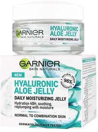 Sejas gēls sievietēm Garnier Skin Naturals Hyaluronic Aloe Jelly, 50 ml