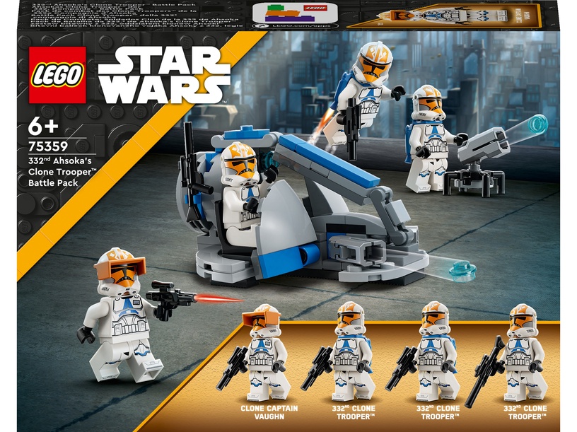 Konstruktor LEGO® Star Wars™ 332. Ahsoka kloonsõdalase lahingukomplekt 75359, 108 tk